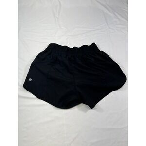 Lululemon Black‎ Running Shorts Womens Lined Athletic Gym Workout
